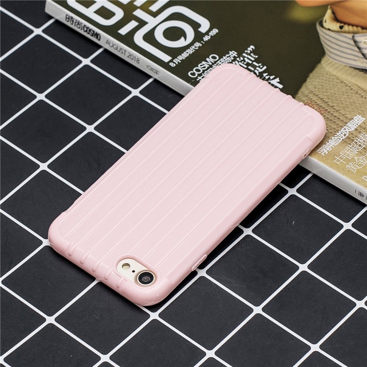 Pure Color Anti-fall TPU Trunk Style Case Shell for iPhone 8 / iPhone 7 4.7 inch - Pink-6