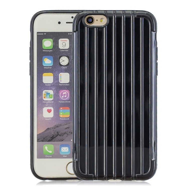 Pure Color Anti-fall TPU Trunk Shape Shell for iPhone 6 Plus / 6s Plus 5.5-inch - Black-1