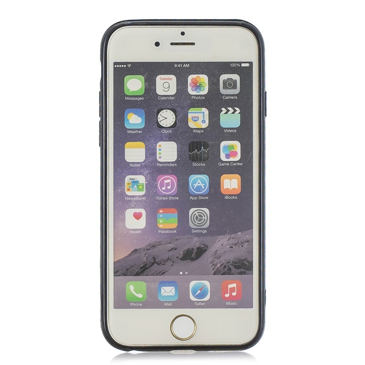 Pure Color Anti-fall TPU Trunk Shape Shell for iPhone 6 Plus / 6s Plus 5.5-inch - Black-3
