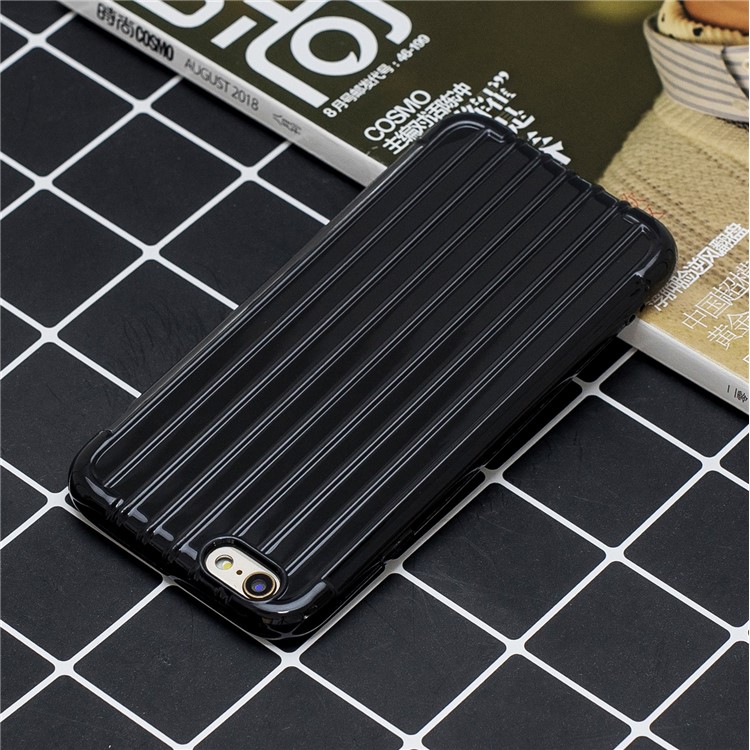Pure Color Anti-fall TPU Trunk Shape Shell for iPhone 6 Plus / 6s Plus 5.5-inch - Black-6