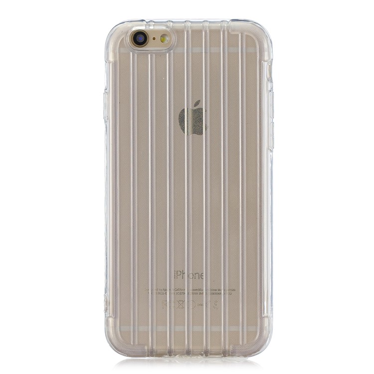 Pure Color Anti-fall TPU Trunk Shape Shell for iPhone 6 Plus / 6s Plus 5.5-inch - Transparent-2