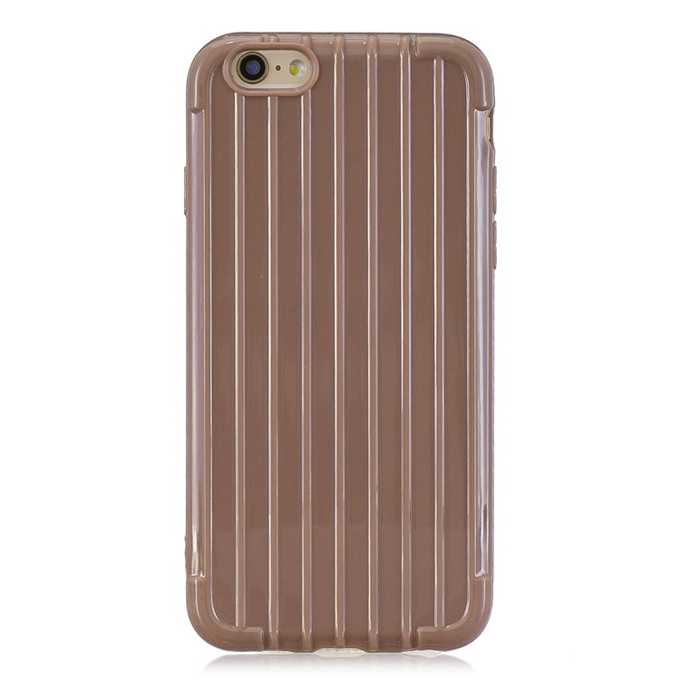 Pure Color Anti-fall TPU Trunk Shape Shell for iPhone 6 Plus / 6s Plus 5.5-inch - Brown-2