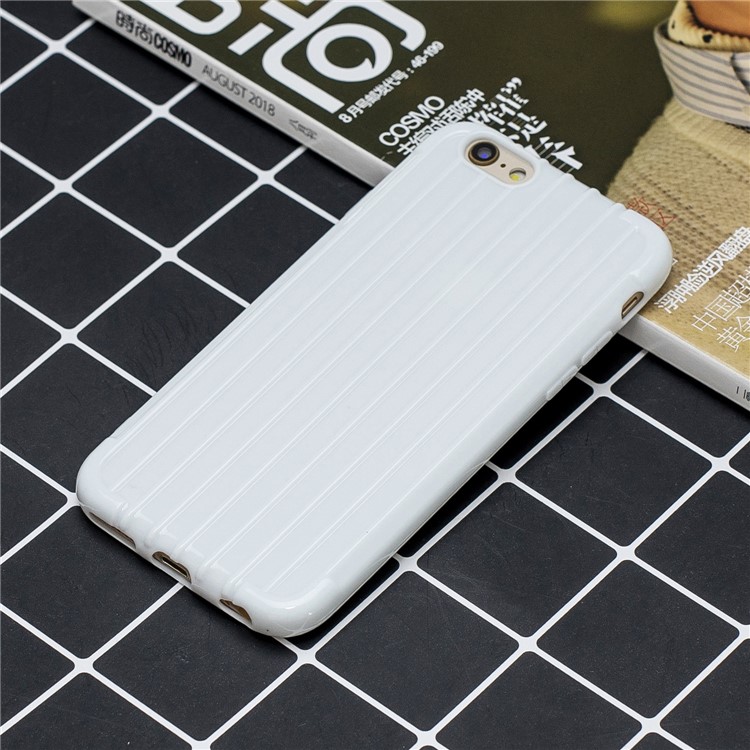 Pure Color Anti-fall TPU Trunk Style Shell for iPhone 6 / 6s 4.7-inch - White-5