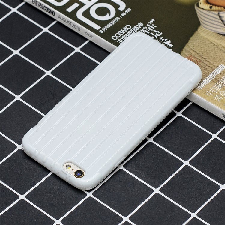 Pure Color Anti-fall TPU Trunk Style Shell for iPhone 6 / 6s 4.7-inch - White-6