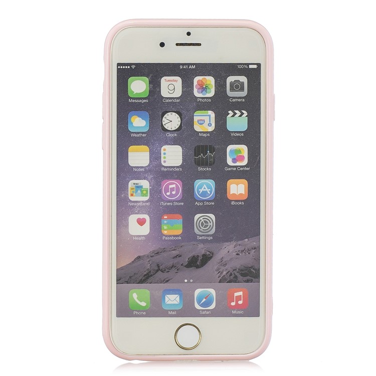 Pure Color Anti-fall TPU Trunk Style Shell for iPhone 6 / 6s 4.7-inch - Pink-3