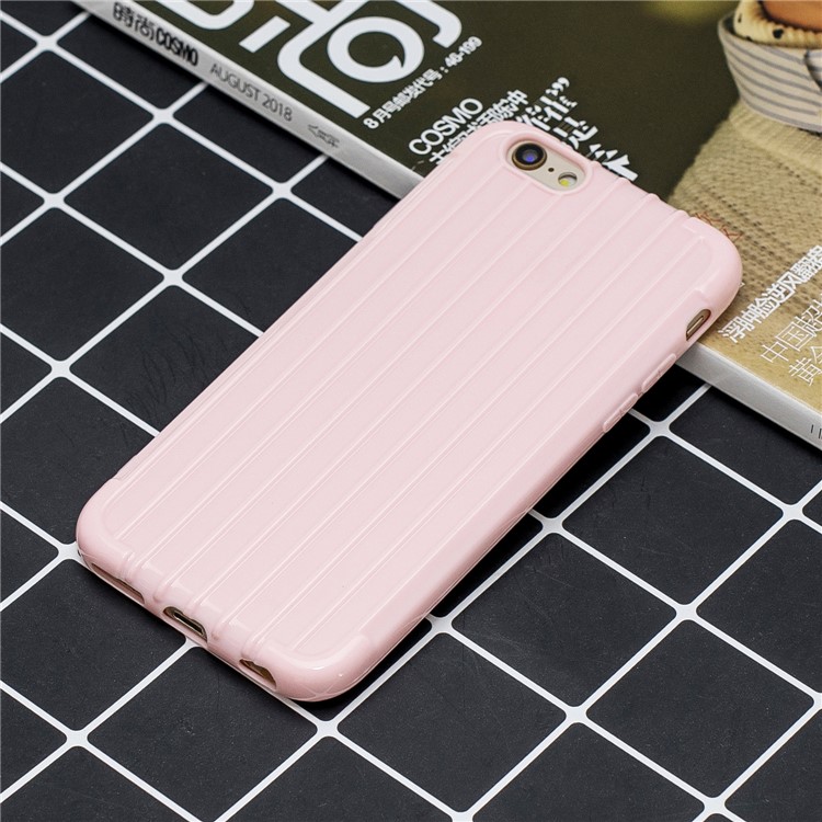 Pure Color Anti-fall TPU Trunk Style Shell for iPhone 6 / 6s 4.7-inch - Pink-5