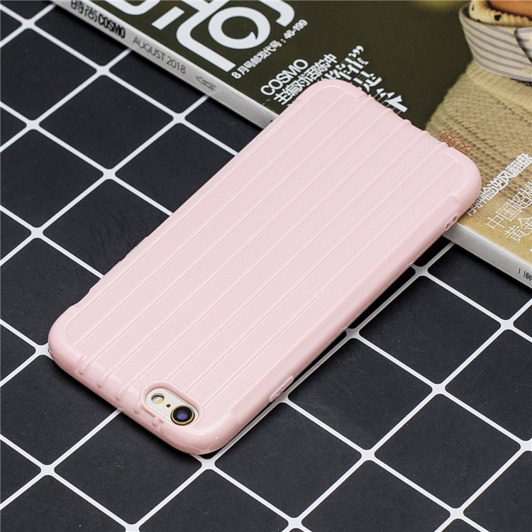 Pure Color Anti-fall TPU Trunk Style Shell for iPhone 6 / 6s 4.7-inch - Pink-6