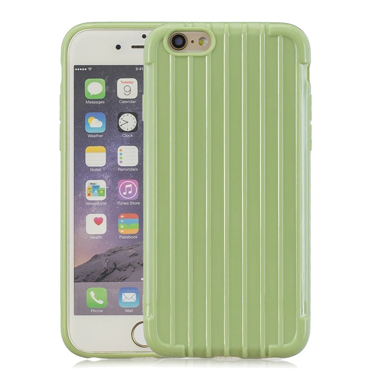 Guscio In Stile TPU Anti-caduta In Puro Colore Per IPhone 6 / 6s Da 4,7 Pollici - Verde-1