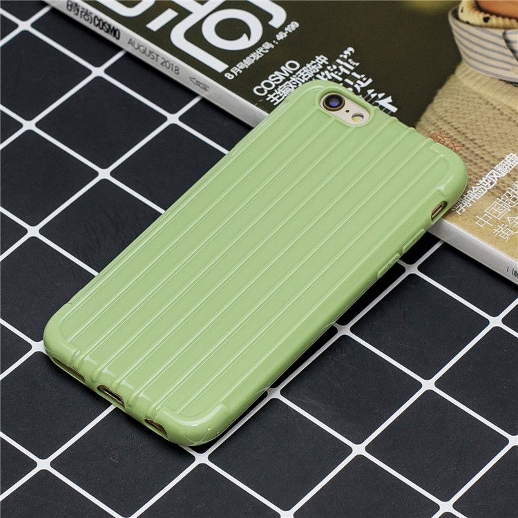 Guscio In Stile TPU Anti-caduta In Puro Colore Per IPhone 6 / 6s Da 4,7 Pollici - Verde-5