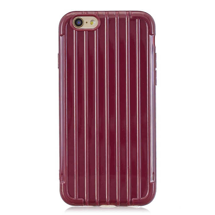 Pure Color Anti-fall TPU Trunk Style Shell for iPhone 6 / 6s 4.7-inch - Wine Red-2