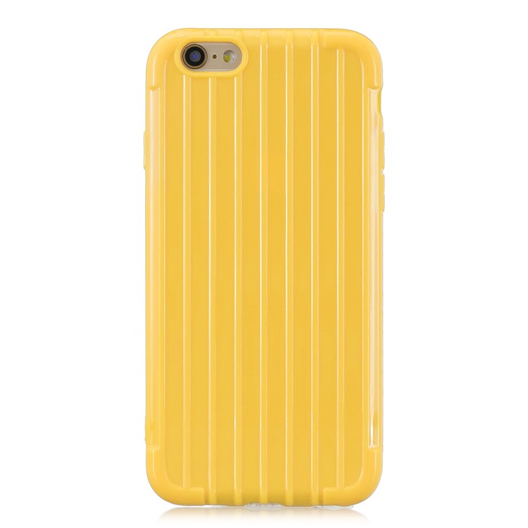 Pure Color Anti-fall TPU Trunk Style Shell for iPhone 6 / 6s 4.7-inch - Yellow-2