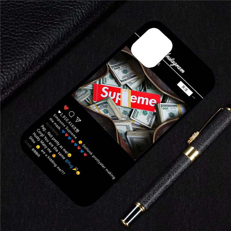 Pattern Printing Embossment Soft TPU Case for iPhone 11 6.1-inch (2019) - Supreme-4