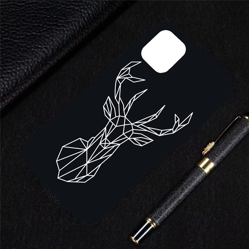 Pattern Printing Embossment Soft TPU Case for iPhone 11 6.1-inch (2019) - Elk-4