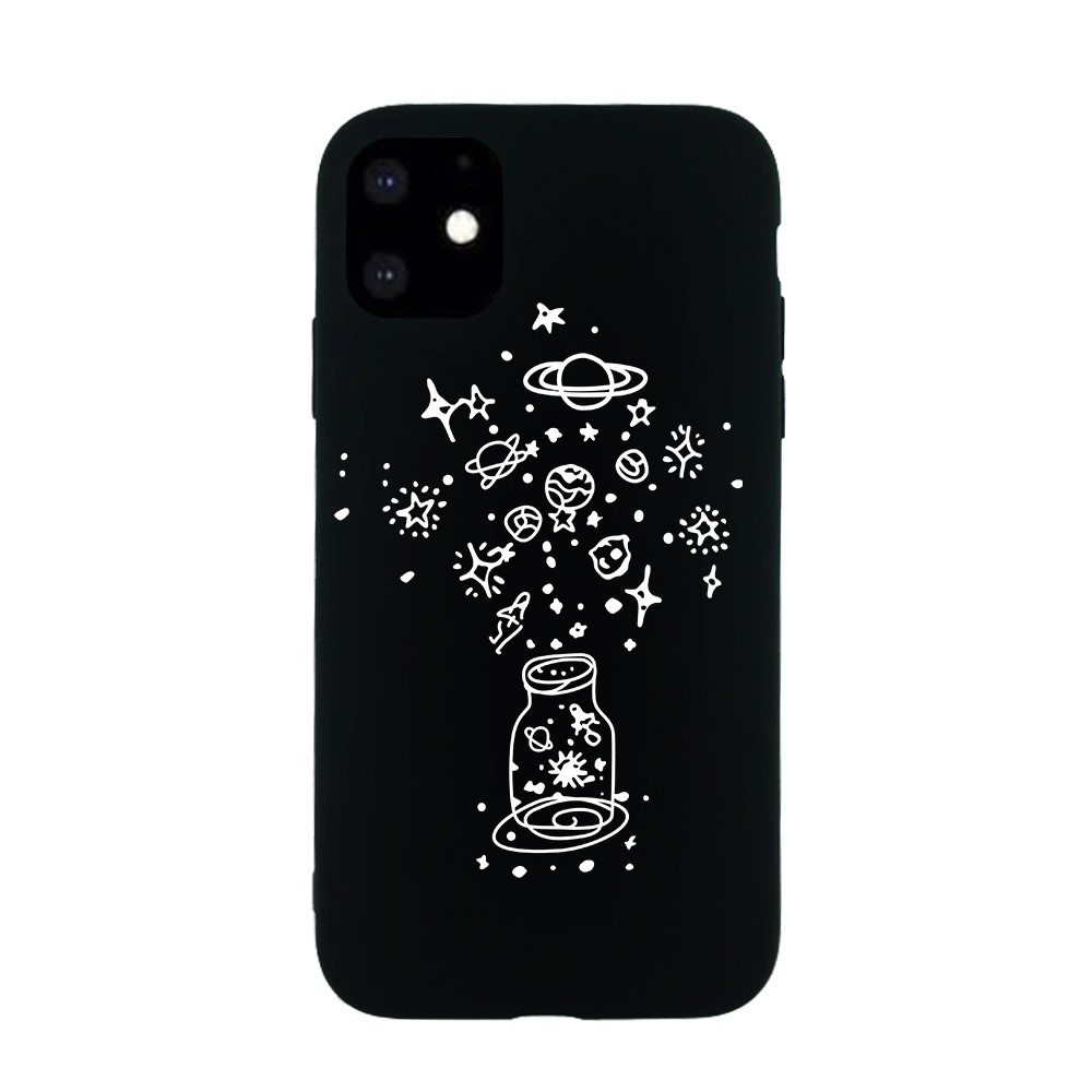 Pattern Printing Embossment Soft TPU Case for iPhone 11 6.1-inch (2019) - Stars-1