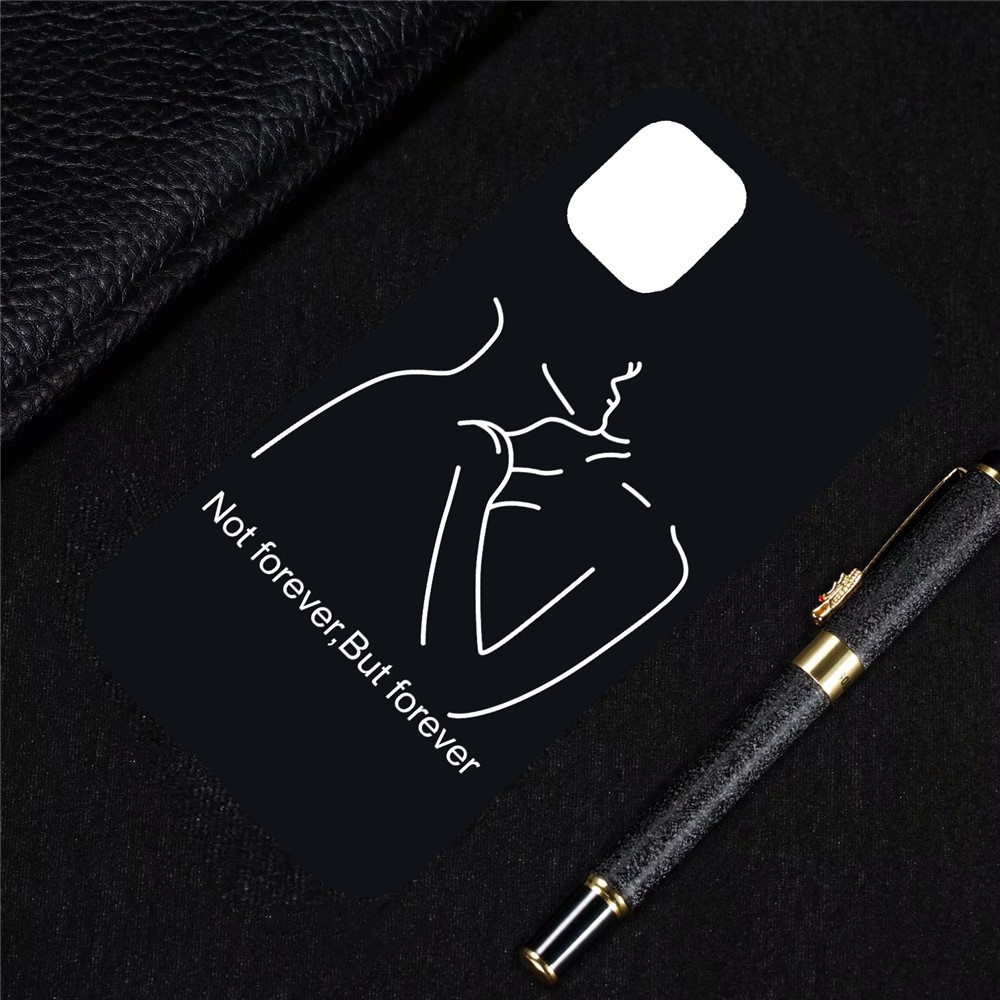 Pattern Printing Embossment Soft TPU Case for iPhone 11 6.1-inch (2019) - Not forever, but forever-5
