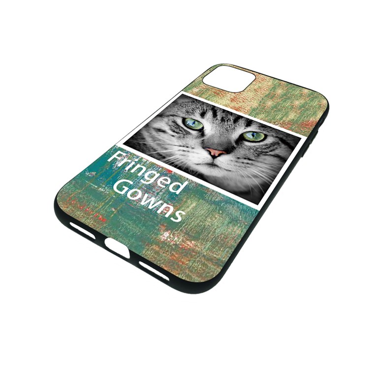 Pattern Printing Embossment Soft TPU Case for iPhone 11 Pro Max 6.5-inch (2019) - Cat-2