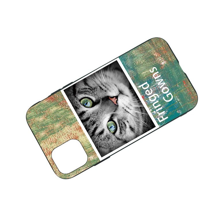Pattern Printing Embossment Soft TPU Case for iPhone 11 Pro Max 6.5-inch (2019) - Cat-3