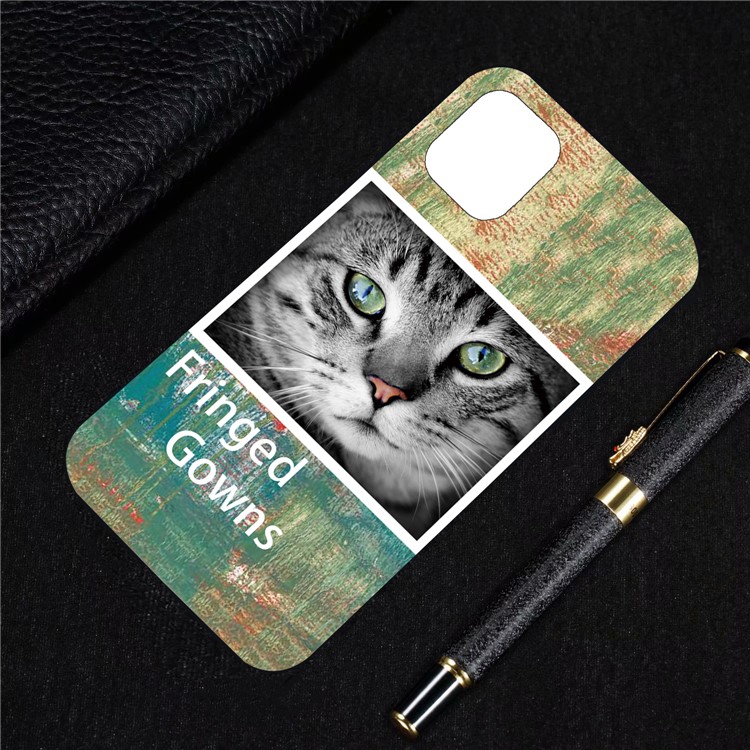 Pattern Printing Embossment Soft TPU Case for iPhone 11 Pro Max 6.5-inch (2019) - Cat-4