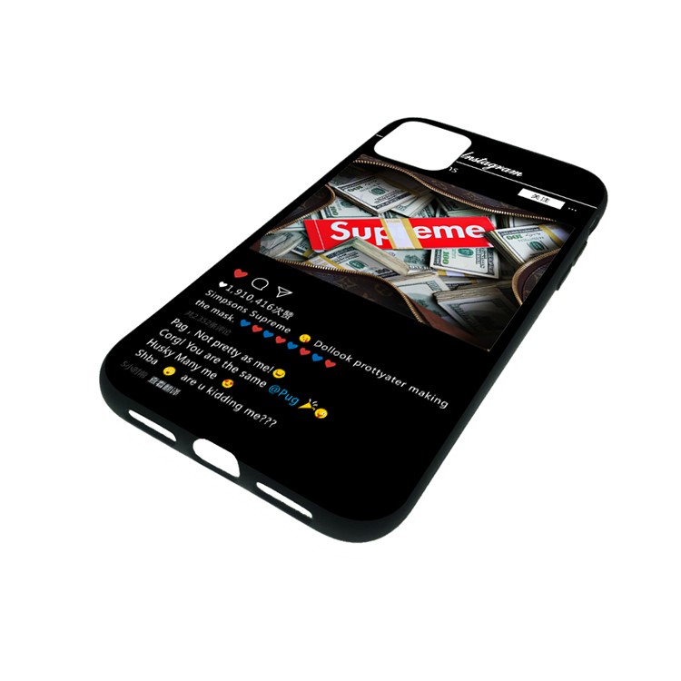 Pattern Printing Embossment Soft TPU Case for iPhone 11 Pro Max 6.5-inch (2019) - Supreme-2