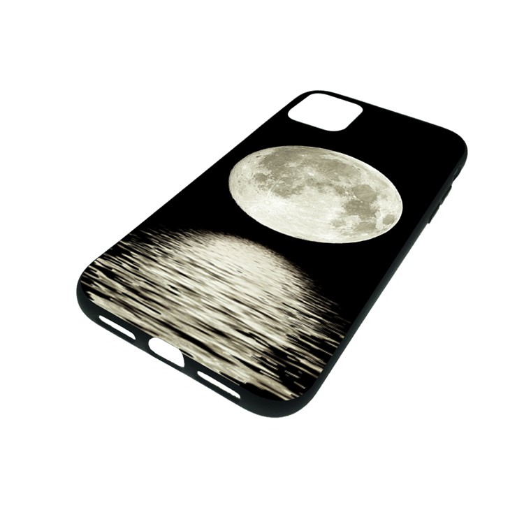 Pattern Printing Embossment Soft TPU Case for iPhone 11 Pro Max 6.5-inch (2019) - Moon-2