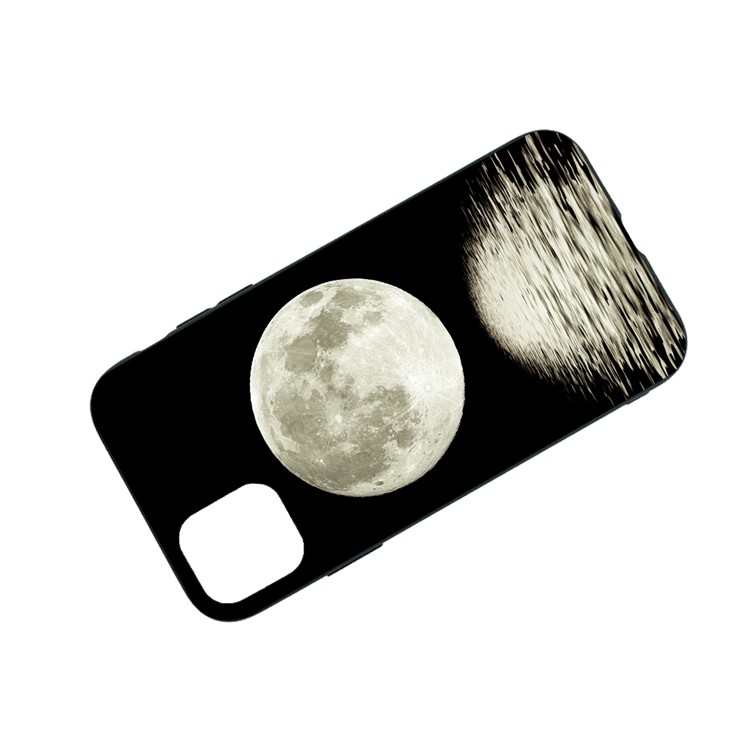 Pattern Printing Embossment Soft TPU Case for iPhone 11 Pro Max 6.5-inch (2019) - Moon-3