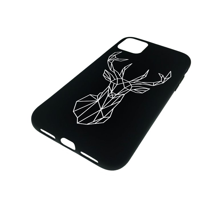 Pattern Printing Embossment Soft TPU Case for iPhone 11 Pro Max 6.5-inch (2019) - Elk-2
