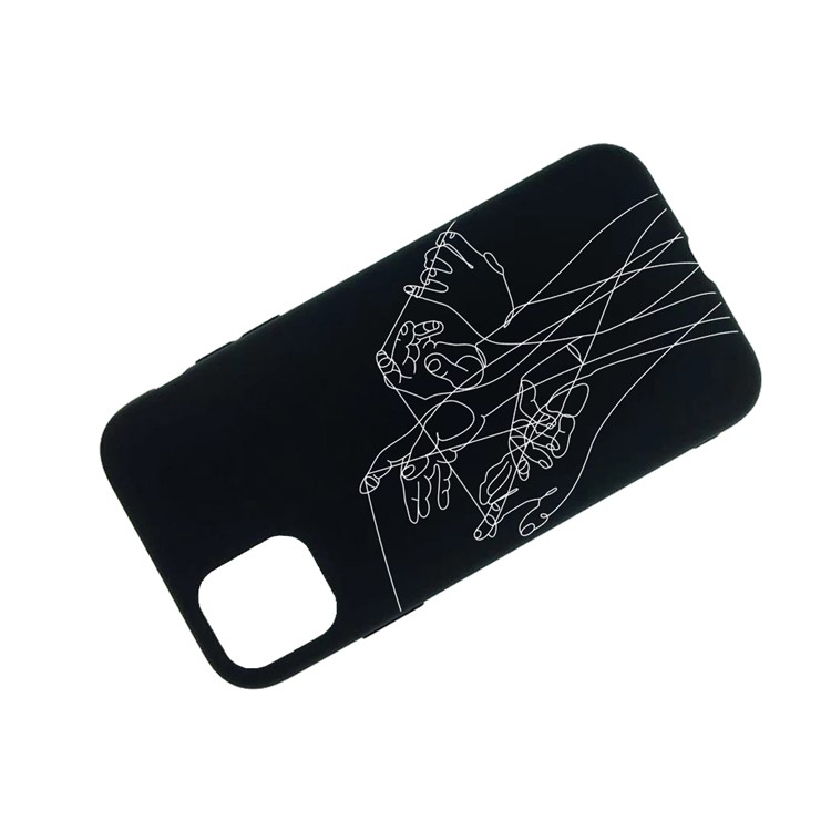 Weicher TPU-Fall Der Musterdruckprägung Für Iphone 6,5-Zoll-2019 - Hände-3