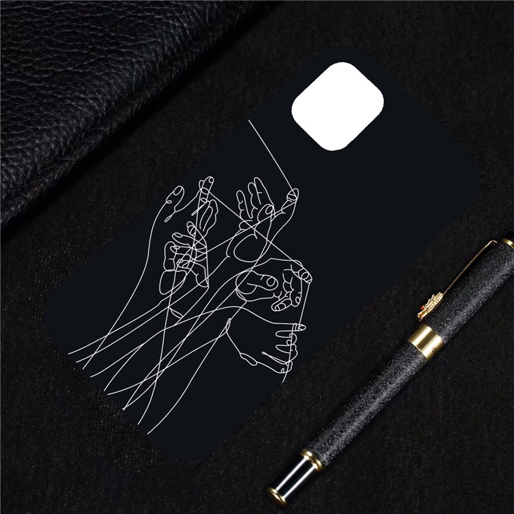 Weicher TPU-Fall Der Musterdruckprägung Für Iphone 6,5-Zoll-2019 - Hände-4