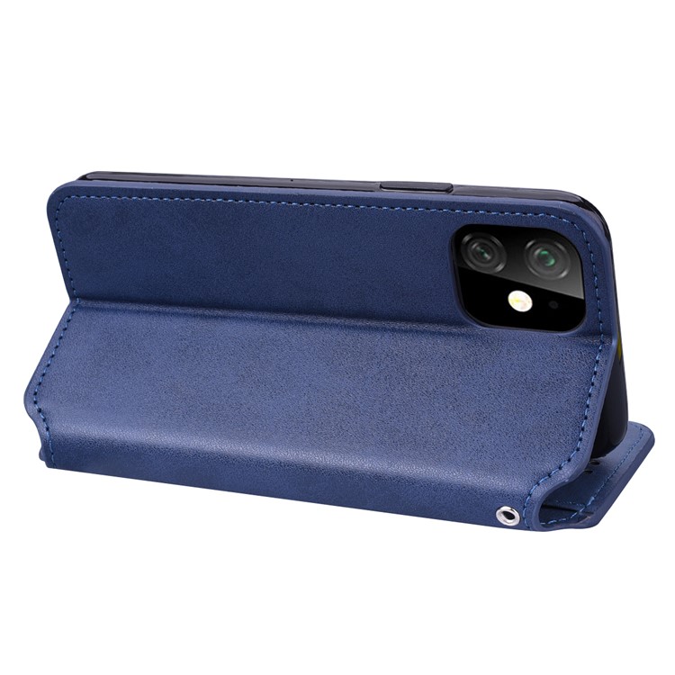 Titular De La Tarjeta Billetera Con Cremallera Funda De Cuero Para Teléfono Para Iphone (2019) 6.1 Pulgadas - Azul-6