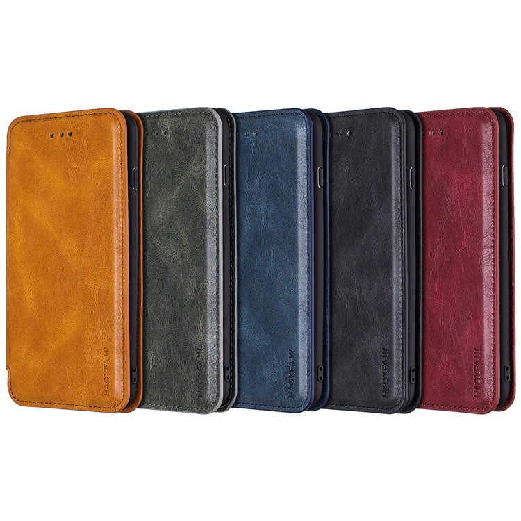 HAOXFA.W Detachable Card Slots Leather Wallet Phone Cover for iPhone 8 Plus/7 Plus 5.5 inch - Brown-17