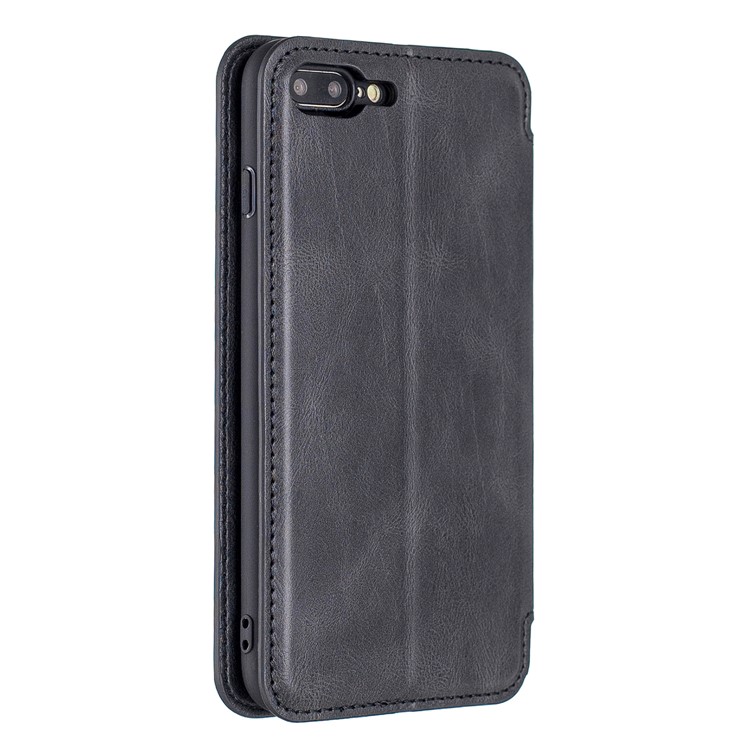 HAOXFA.W DetachableCard Slots Leather Wallet Phone Cover for iPhone 8 Plus/7 Plus 5.5 inch - Black-6