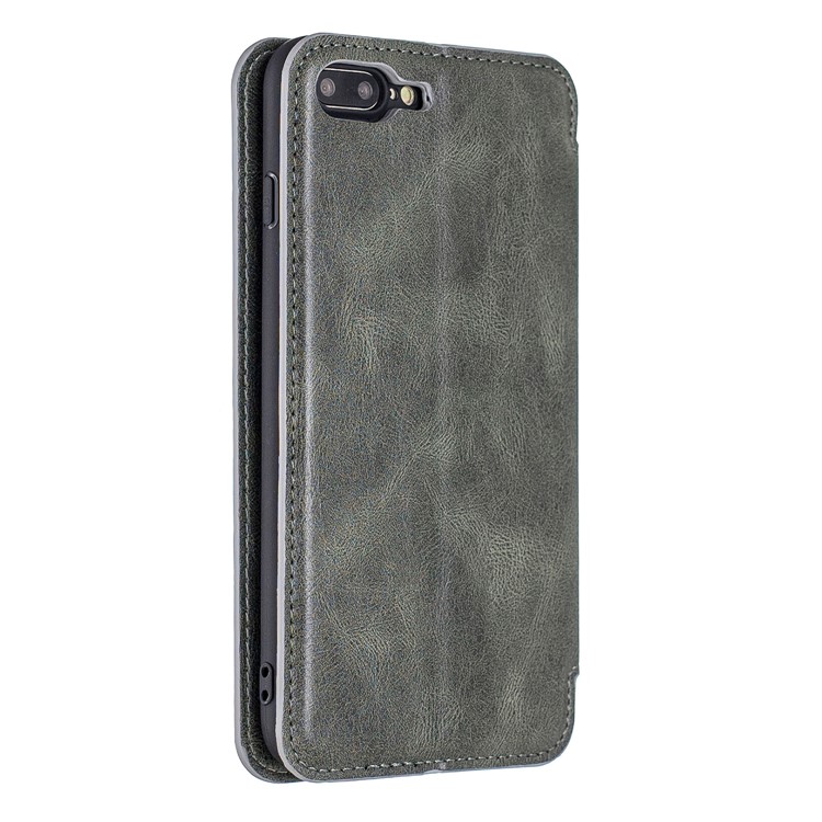 HAOXFA.W Detachable Card Slots Leather Wallet Phone Cover for iPhone 8 Plus/7 Plus 5.5 inch - Grey-6