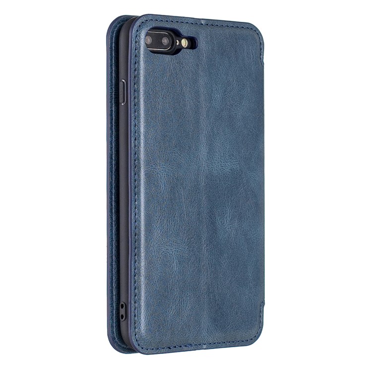 HAOXFA.W Detachable Card Slots Leather Wallet Phone Cover for iPhone 8 Plus/7 Plus 5.5 inch - Blue-6