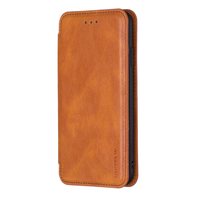 HAOXFA.W Detachable Card Slots Leather Stand Wallet Phone Shell for iPhone XS Max 6.5 inch - Brown-2