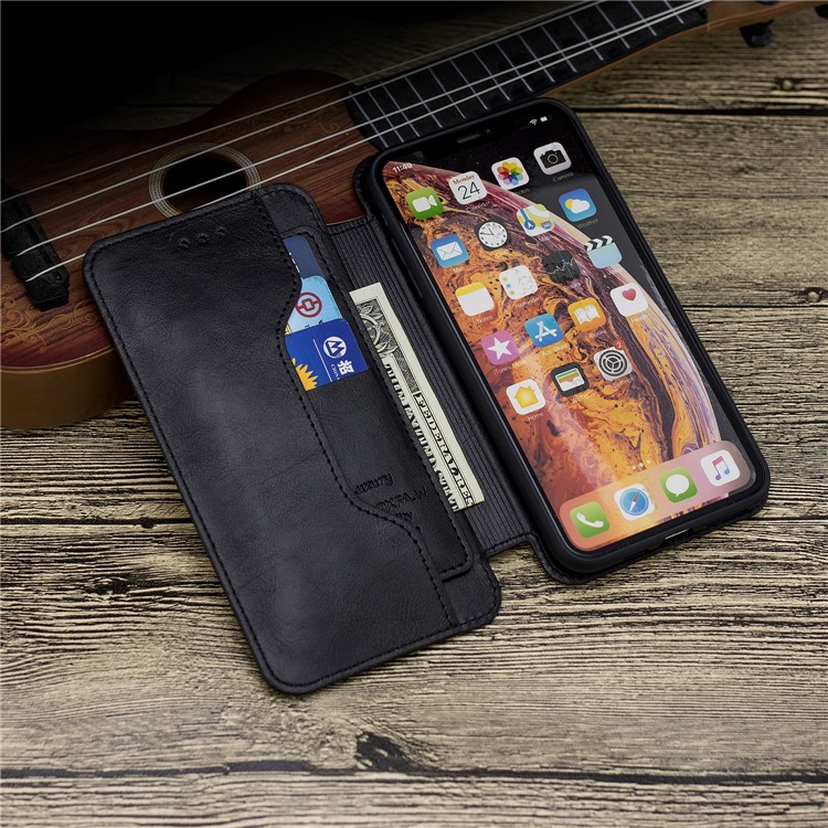 HAOXFA. W Съемные Слоты Для Карт Кожаная Подставка Для Телефона-кошелька Для IPhone XS Max 6.5 Дюймов - Черный-8