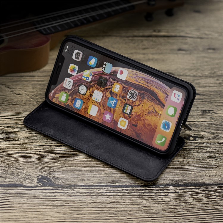 HAOXFA. W Съемные Слоты Для Карт Кожаная Подставка Для Телефона-кошелька Для IPhone XS Max 6.5 Дюймов - Черный-9