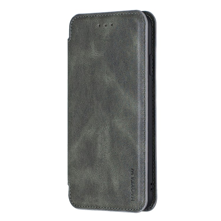 HAOXFA.W Detachable Card Slots Leather Stand Wallet Phone Shell for iPhone XS Max 6.5 inch - Grey-1