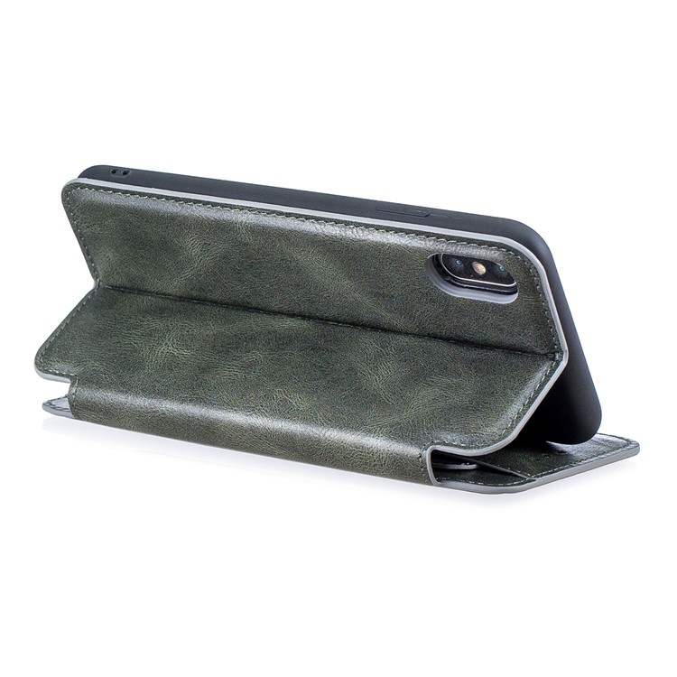 HAOXFA.W Detachable Card Slots Leather Stand Wallet Phone Shell for iPhone XS Max 6.5 inch - Grey-4