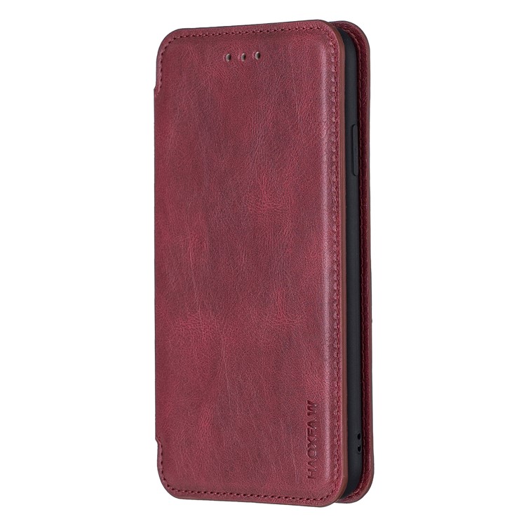 HAOXFA.W Detachable Card Slots Leather Stand Wallet Phone Shell for iPhone XS Max 6.5 inch - Red-1