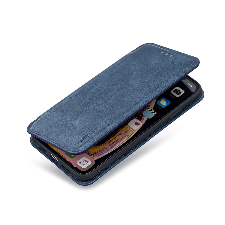 HAOXFA.W Detachable Card Slots Leather Stand Wallet Phone Shell for iPhone XS Max 6.5 inch - Blue-3