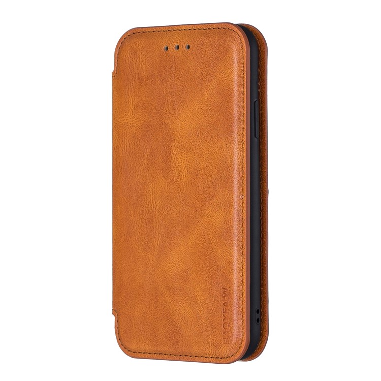 HAOXFA.W Luxurious Detachable Magnet Leather Wallet Protective Case for iPhone XR 6.1 inch - Brown-2