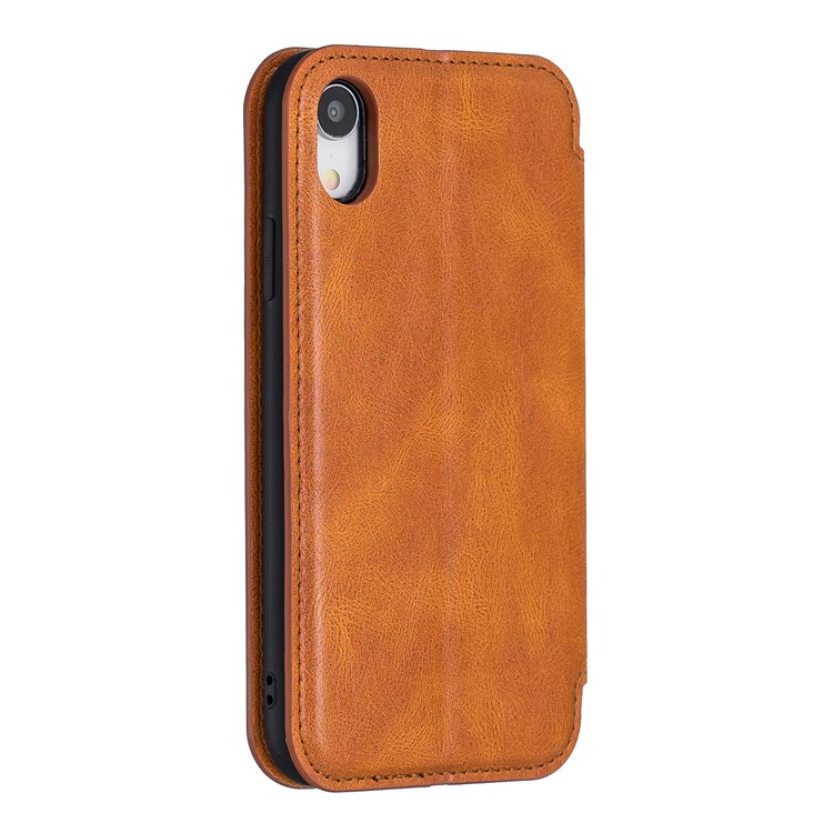 HAOXFA.W Luxurious Detachable Magnet Leather Wallet Protective Case for iPhone XR 6.1 inch - Brown-3