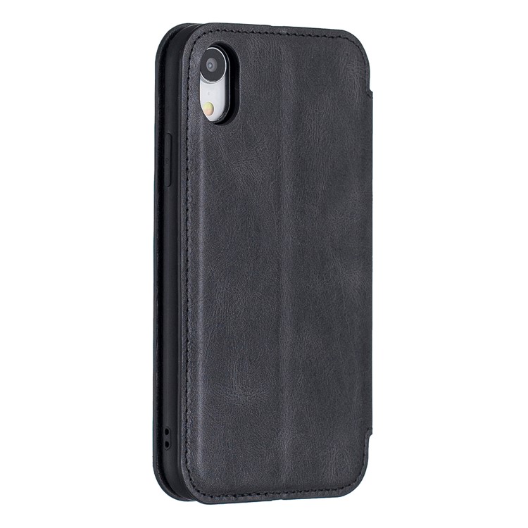 HAOXFA.W Luxurious Detachable Magnet Leather Wallet Protective Case for iPhone XR 6.1 inch - Black-2