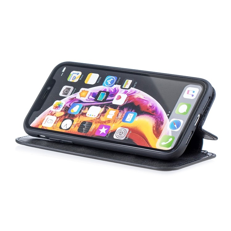 HAOXFA.W Luxurious Detachable Magnet Leather Wallet Protective Case for iPhone XR 6.1 inch - Black-5