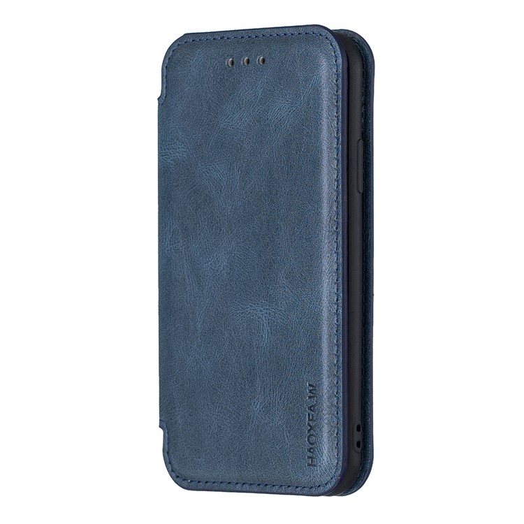 HAOXFA.W Auto-absorb Leather Detachable Wallet Phone Shell for iPhone X/XS 5.8 inch - Blue-1