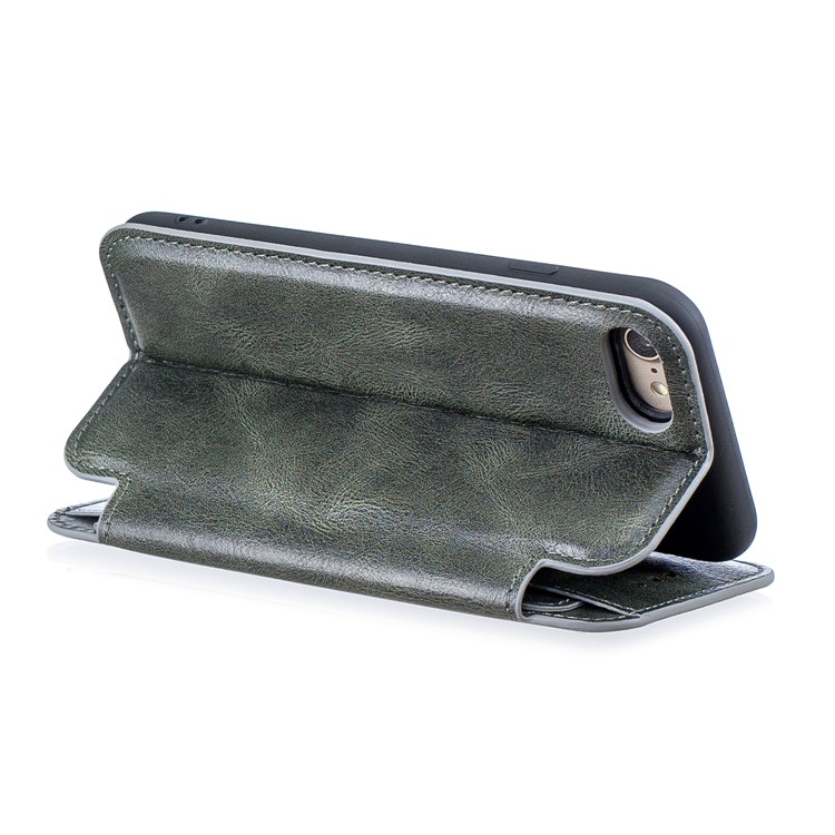 HAOXFA.W Detachable Wallet Phone Case Magnet Leather Shell for iPhone 7/8 4.7 inch - Grey-4