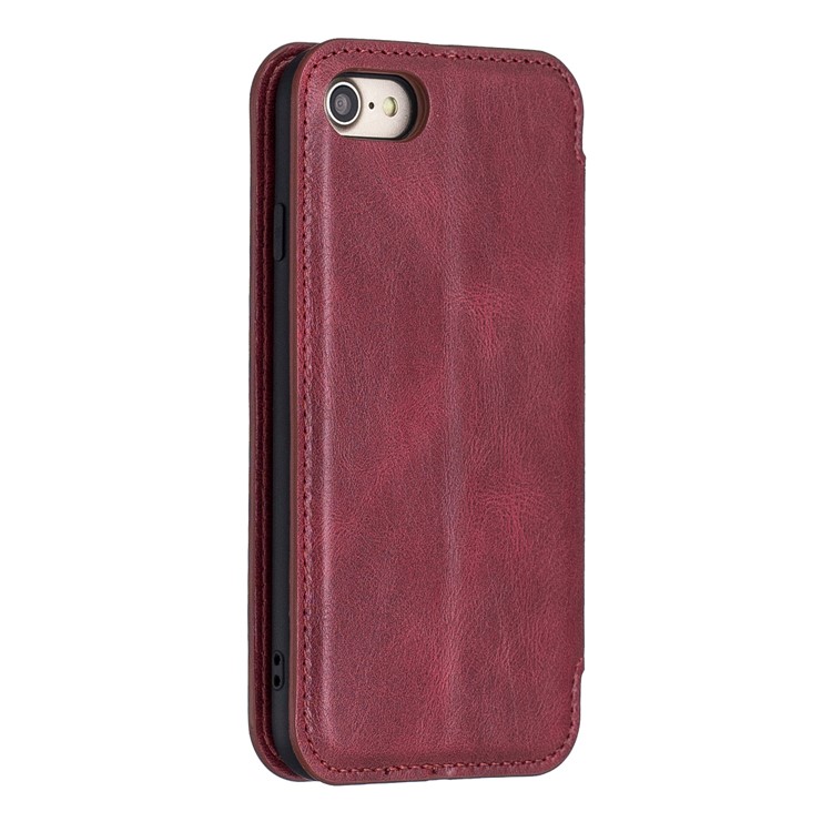 HAOXFA.W Detachable Wallet Phone Case Magnet Leather Shell for iPhone 7/8 4.7 inch - Red-2