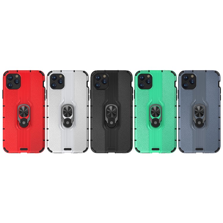 Porte-bagues Détachable Etui Hybride TPU PC TPU Pour Iphone 11 Pro Max 6.5 Pouces (2019) - Noir-13