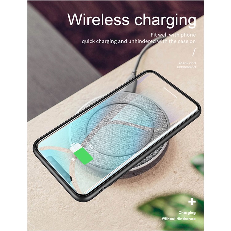 X-LEVEL Матовая Текстура ТПУ + ПК Чехол Для Телефона Для Iphone 11 6.1 Дюймов - Черный-6