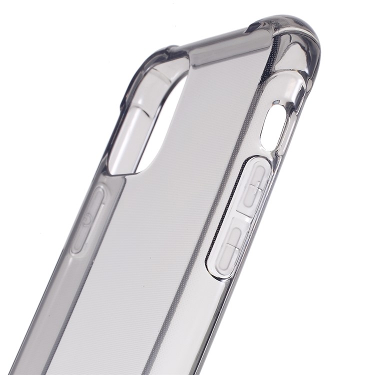 Shockproof Crystal Clear TPU Cover Back Phone Case for iPhone 11 Pro Max 6.5-inch - Grey-5